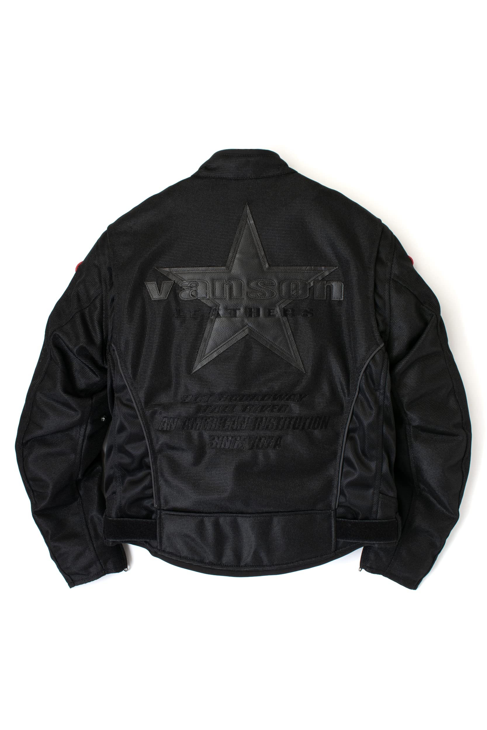 Amazon | バンソン メッシュライダースジャケット ブラック